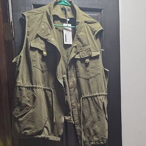 Olive Green Utility Vest